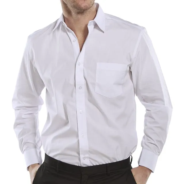 Beeswift Classic Shirt Long Sleeve — White